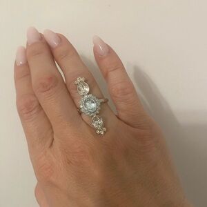 Swarovski Silver and Gold Crystal Ring